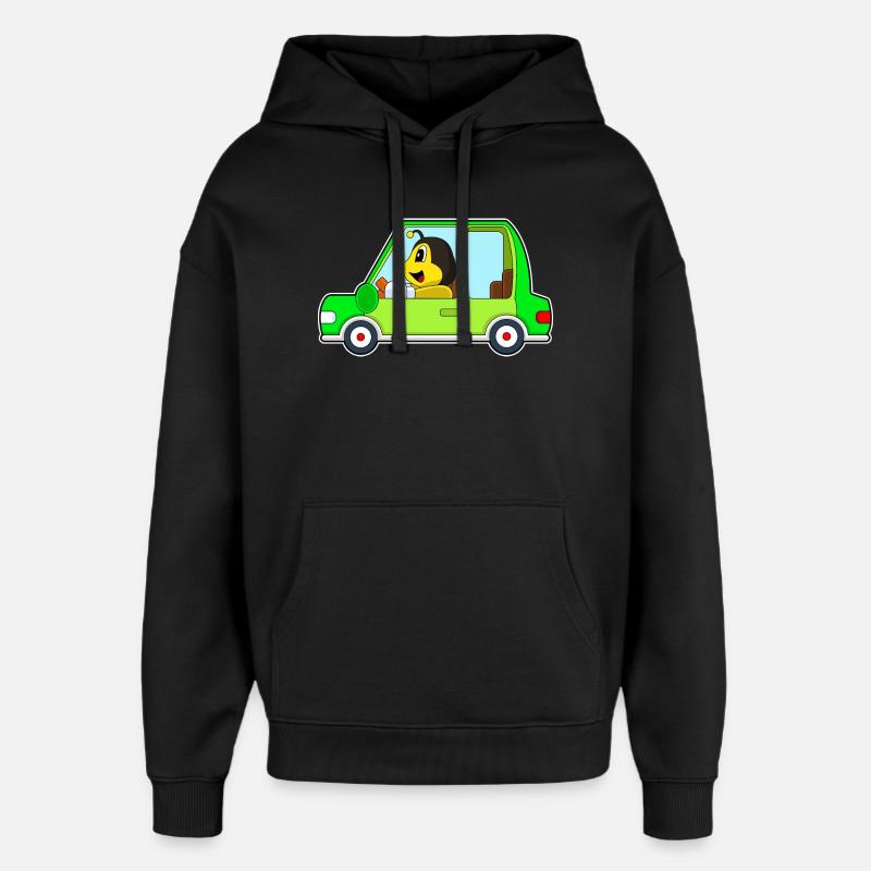 Biene Auto - Oversized Unisex Hoodie von Stanley/Stella - Schwarz
