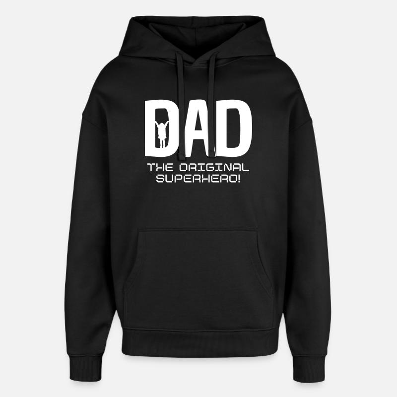 DAD - Oversized Unisex Hoodie von Stanley/Stella - Schwarz