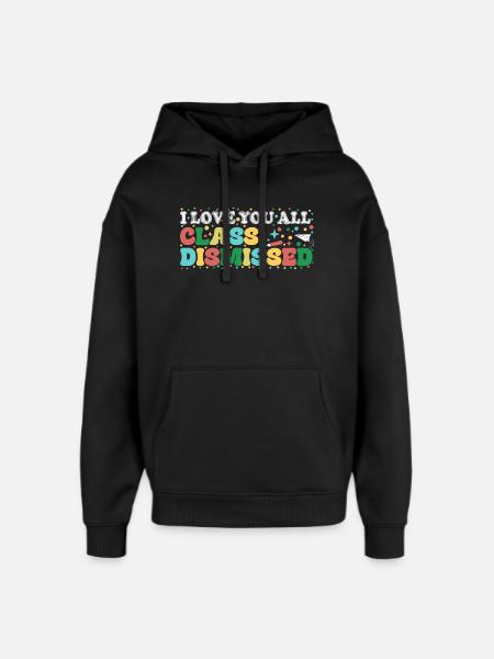 Class Dismissed: Colourful Fun - Oversized Unisex Hoodie by Stanley/Stella - black