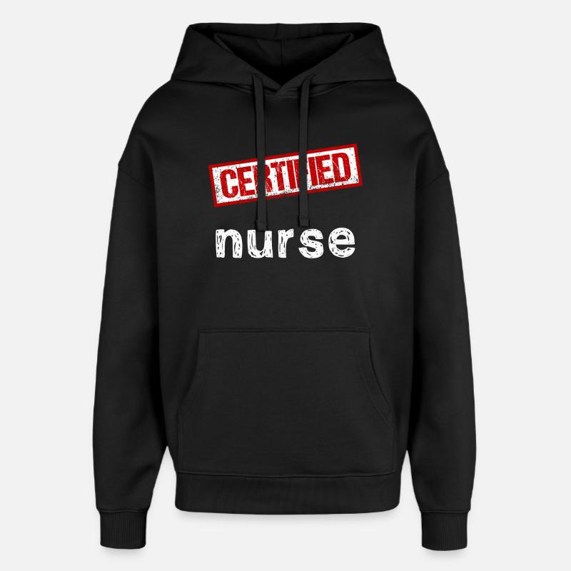 Infirmier - Sweat à capuche unisexe Stanley/Stella Oversized - noir