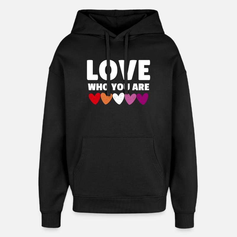 Lesbe. Liebe, wer du bist - Oversized Unisex Hoodie von Stanley/Stella - Schwarz
