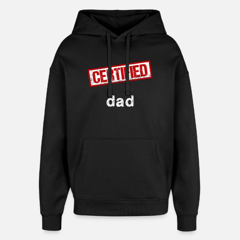Papa - Sweat à capuche unisexe Stanley/Stella Oversized - noir