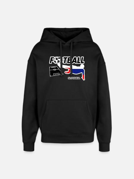 Fußball Fieber Slowakei - Oversized Unisex Hoodie von Stanley/Stella - Schwarz