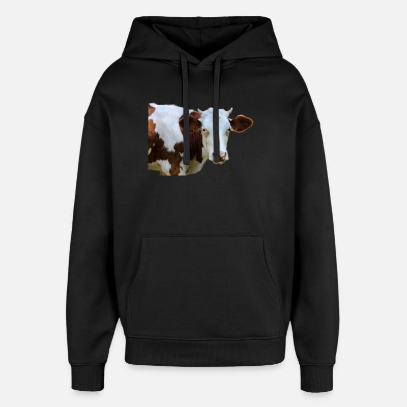 Vache - Sweat à capuche unisexe Stanley/Stella Oversized - noir