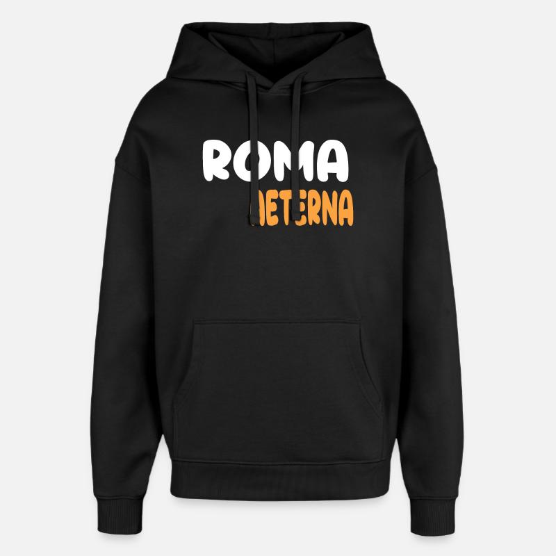Roma Aeterna - Sweat à capuche unisexe Stanley/Stella Oversized - noir