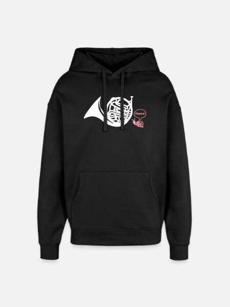 Waldhorn Hornist - Oversized Unisex Hoodie von Stanley/Stella - Schwarz