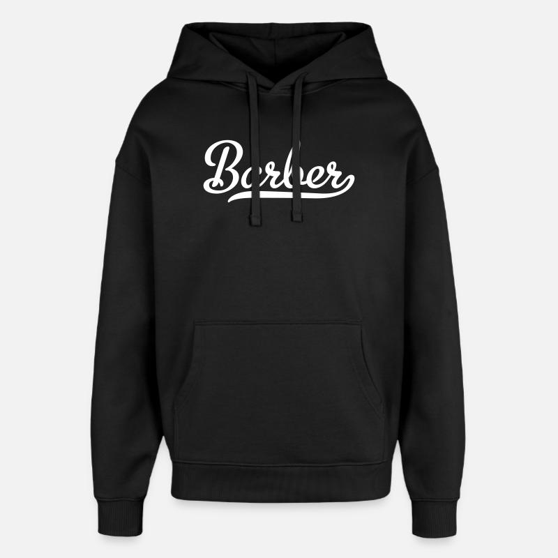 Barber - Oversized Unisex Hoodie by Stanley/Stella - black