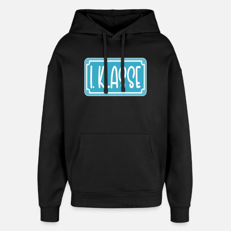 EINSCHULUNG 1. KLASSE - Oversized Unisex Hoodie von Stanley/Stella - Schwarz