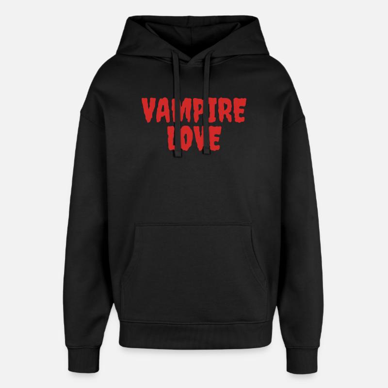 Vampire Love Halloween Artwork - Sweat à capuche unisexe Stanley/Stella Oversized - noir