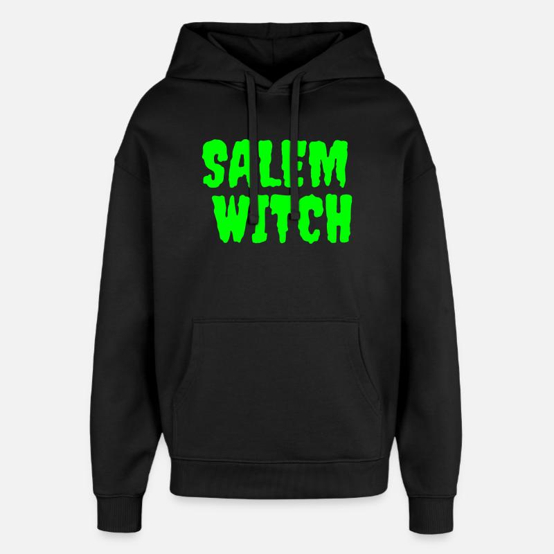 SalemWitch Halloween Design - Sweat à capuche unisexe Stanley/Stella Oversized - noir