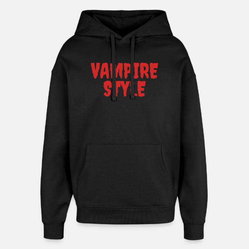 Style vampire Conception graphique ludique - Sweat à capuche unisexe Stanley/Stella Oversized - noir