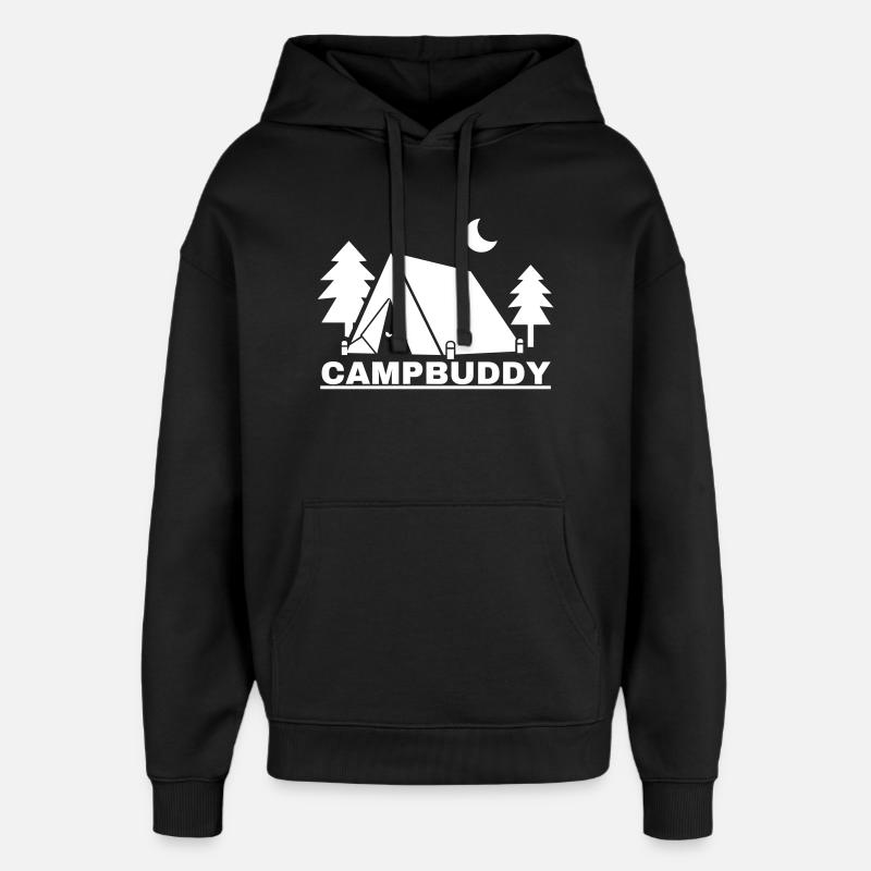 CampBuddy - Sweat à capuche unisexe Stanley/Stella Oversized - noir