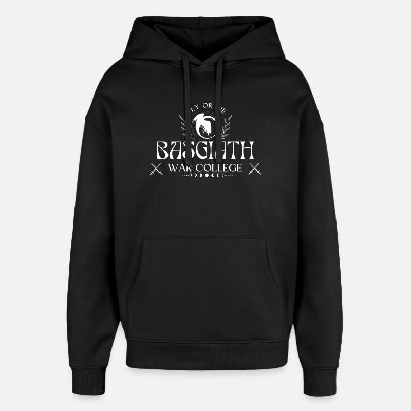 Fourth Wing Basgiath - Oversized Unisex Hoodie von Stanley/Stella - Schwarz