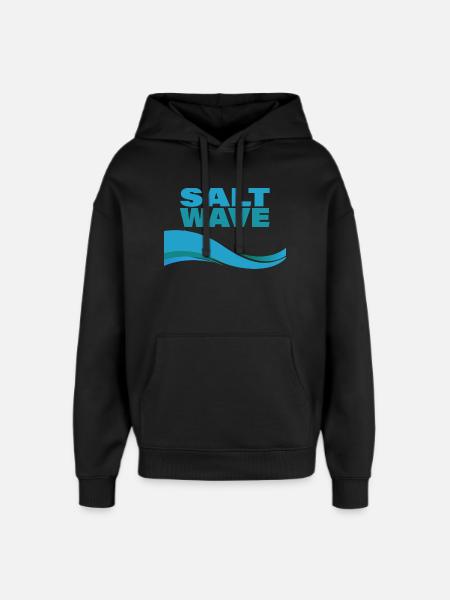 VAGUE DE SEL - Sweat à capuche unisexe Stanley/Stella Oversized - noir