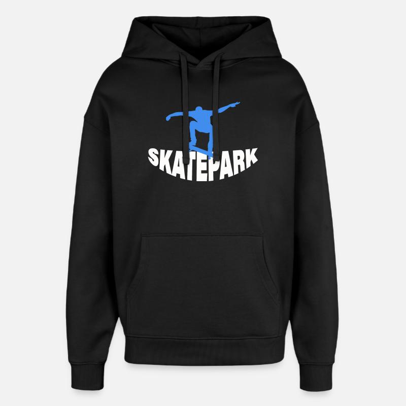 SKATEPARK - Sweat à capuche unisexe Stanley/Stella Oversized - noir