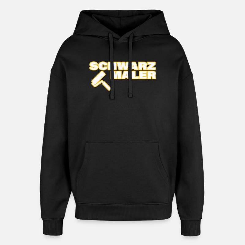 INQUIÉTUDE - Sweat à capuche unisexe Stanley/Stella Oversized - noir