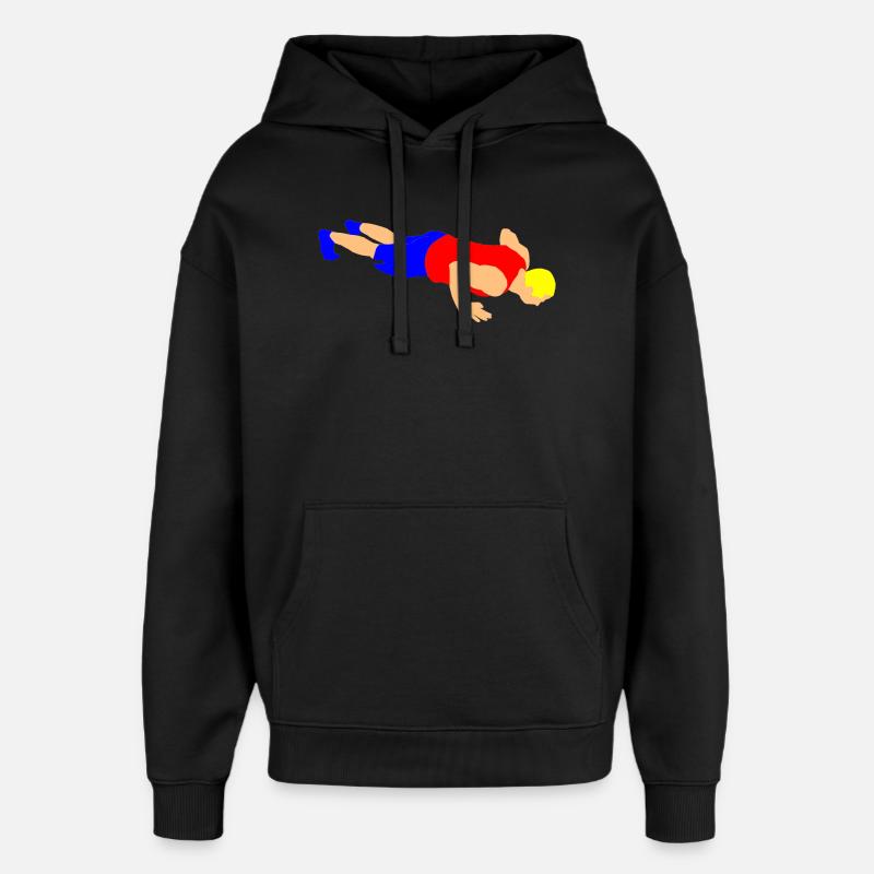 Pompe - Sweat à capuche unisexe Stanley/Stella Oversized - noir