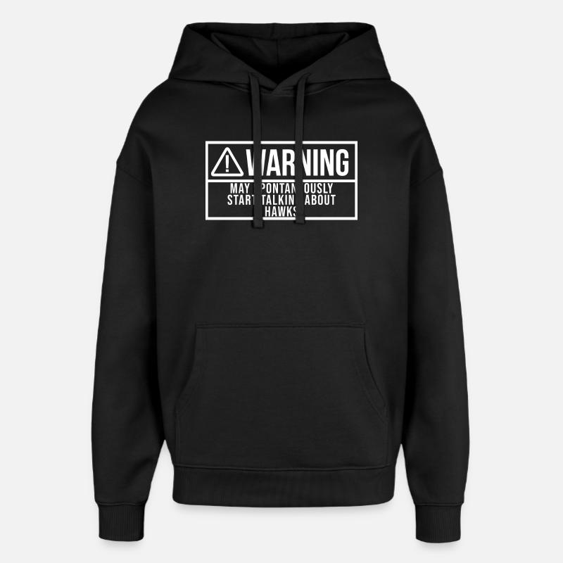 Hawk - Oversized Unisex Hoodie by Stanley/Stella - black