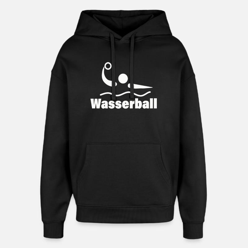 Waterpolo - Sweat à capuche unisexe Stanley/Stella Oversized - noir