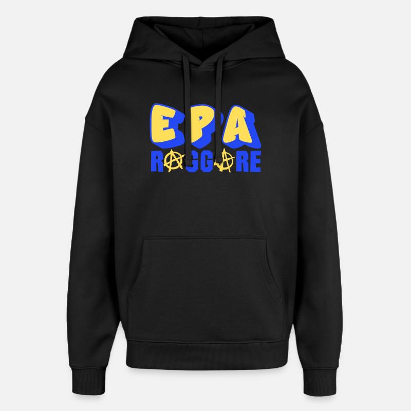 Epa Raggare Punk - Sweat à capuche unisexe Stanley/Stella Oversized - noir