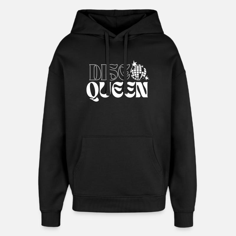 Disco Queen Retro Party Design - Oversized Unisex Hoodie von Stanley/Stella - Schwarz