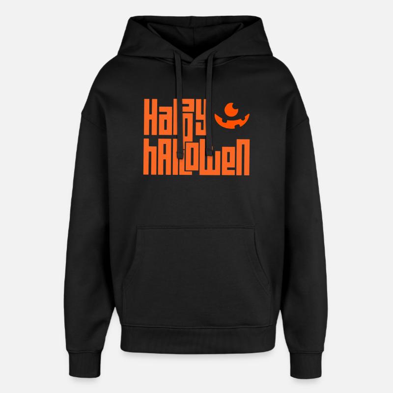 Joyeux halloween - Sweat à capuche unisexe Stanley/Stella Oversized - noir