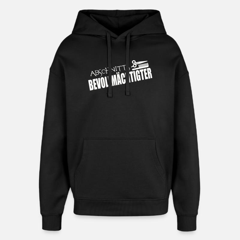 ABSCHNITTSBEVOLLMÄCHTIGTER - Oversized Unisex Hoodie von Stanley/Stella - Schwarz