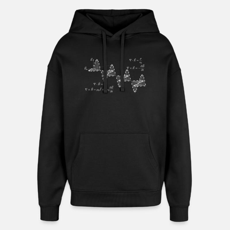 Maxwell-Gleichungen - Oversized Unisex Hoodie von Stanley/Stella - Schwarz