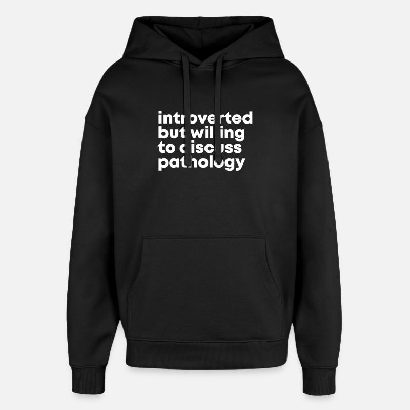Pathologie - Sweat à capuche unisexe Stanley/Stella Oversized - noir