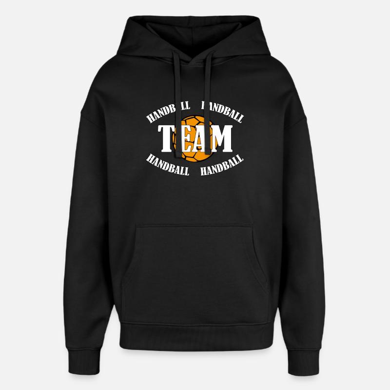 ÉQUIPE DE HANDBALL - Sweat à capuche unisexe Stanley/Stella Oversized - noir