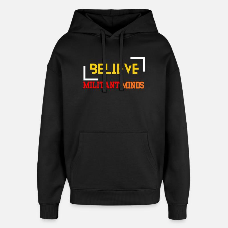 Positive Mindset Journey - Oversized Unisex Hoodie by Stanley/Stella - black