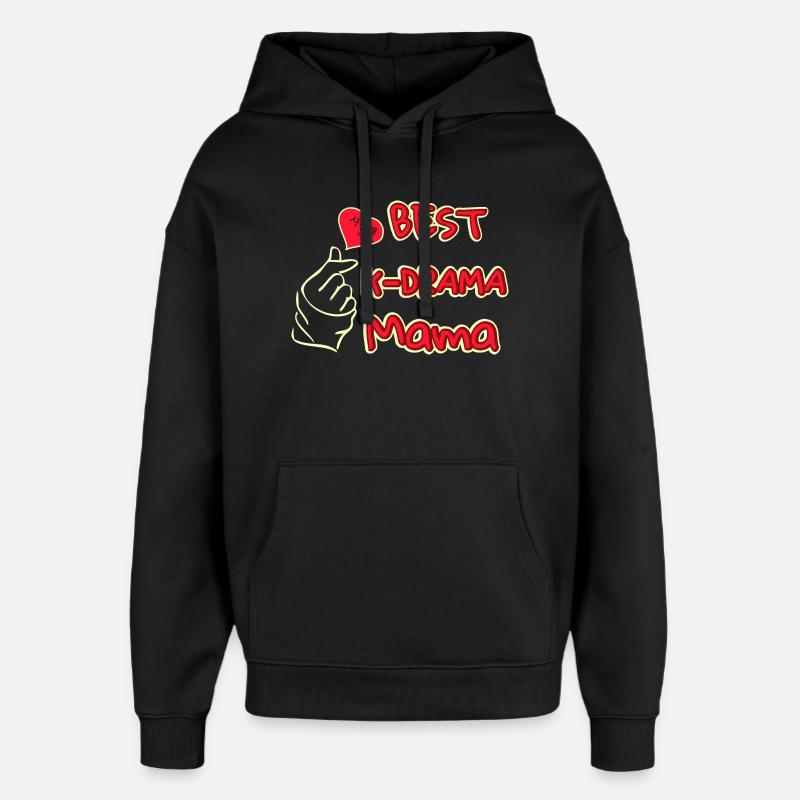 Beste Mutter beste kdrama Mama - Oversized Unisex Hoodie von Stanley/Stella - Schwarz