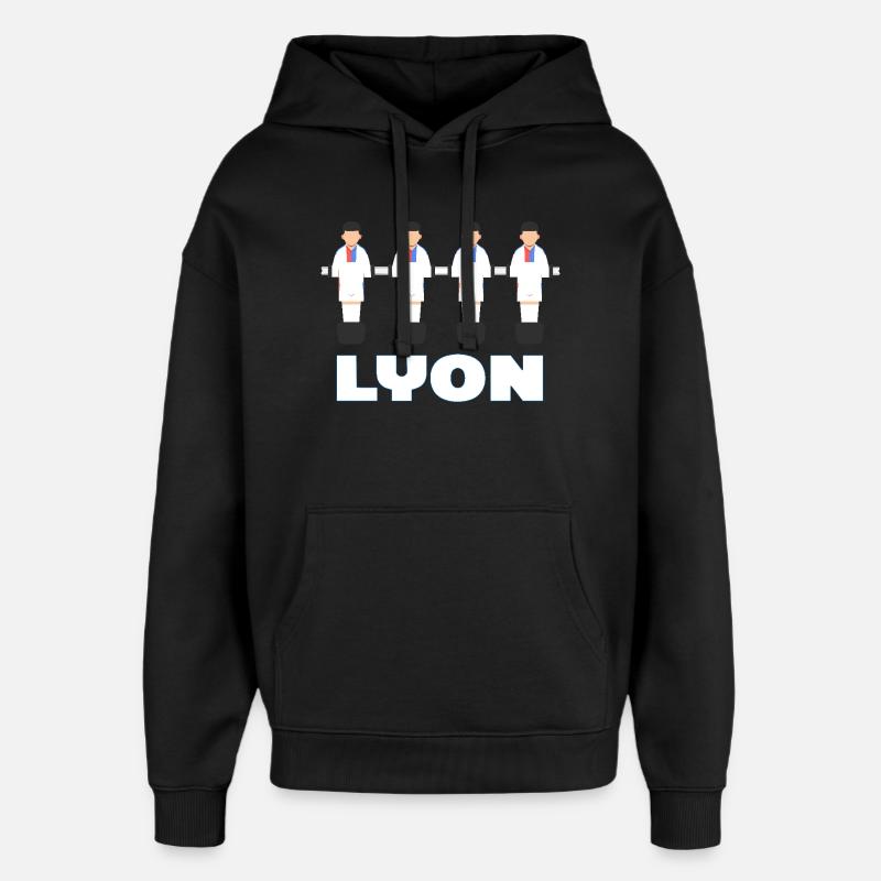 Lyon - Sweat à capuche unisexe Stanley/Stella Oversized - noir
