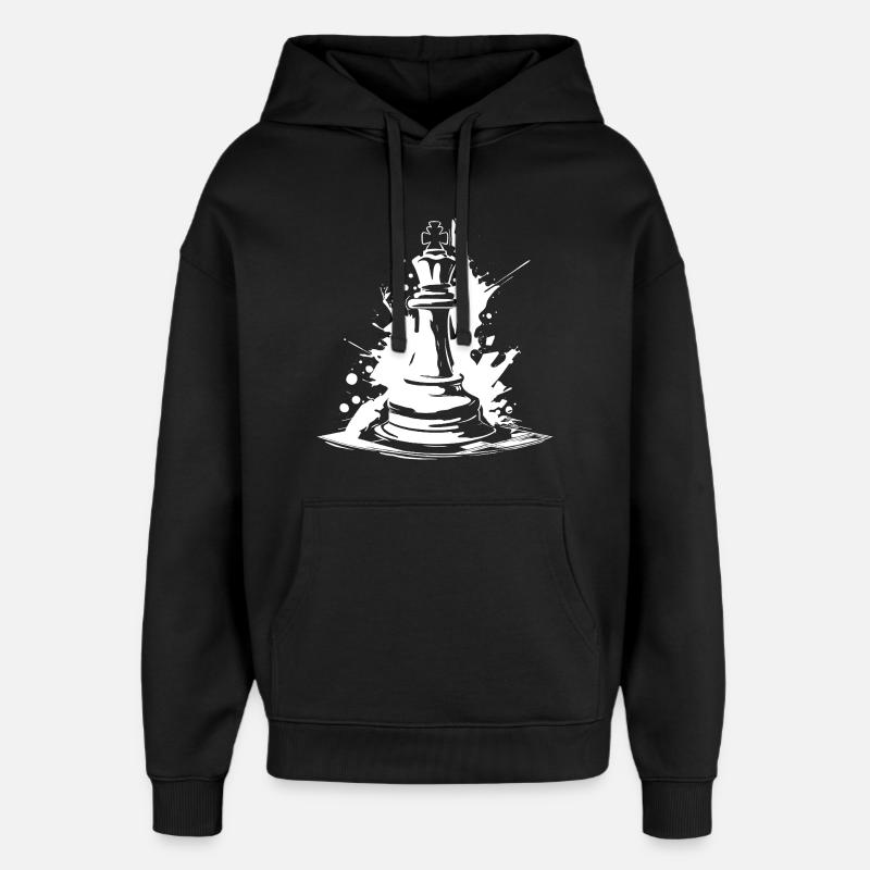 Schachfigur - Oversized Unisex Hoodie von Stanley/Stella - Schwarz