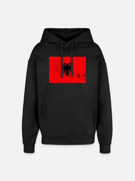 Argentiinan lippu – ylpeyden ja vapauden symboli - Huppari unisex Stanley/Stella Oversized - musta