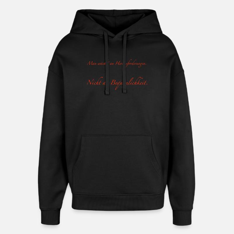 Vous grandissez avec des défis - Sweat à capuche unisexe Stanley/Stella Oversized - noir