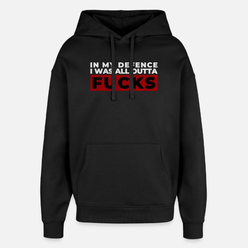 Design de protestation expressif audacieux - Sweat à capuche unisexe Stanley/Stella Oversized - noir