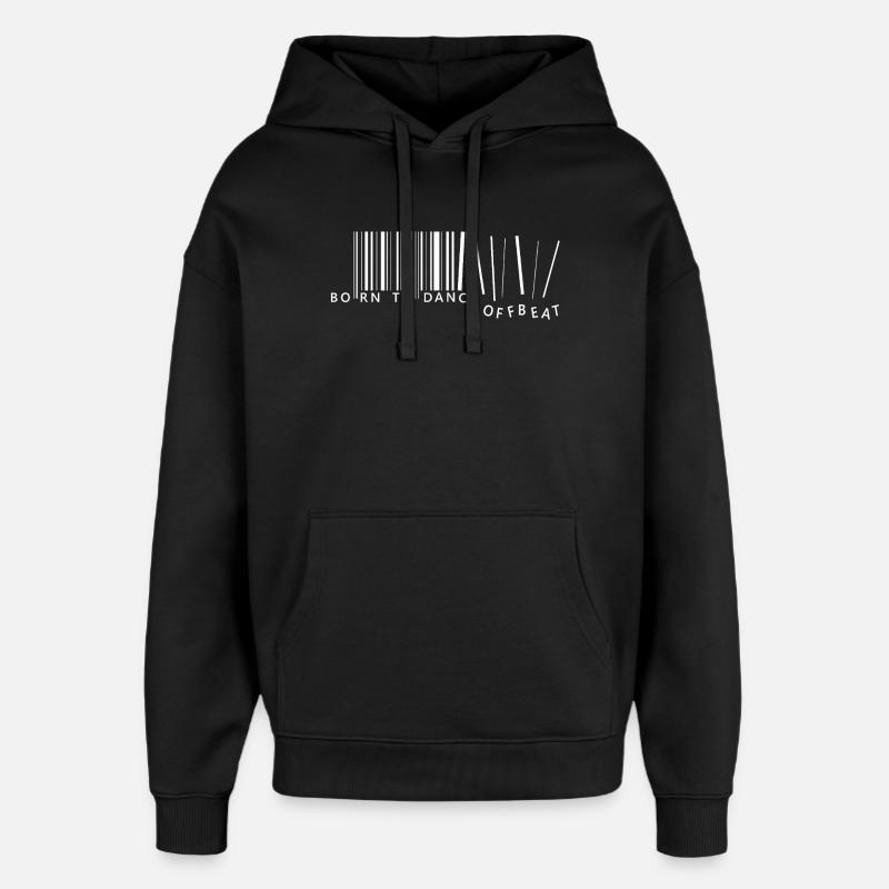 Né pour danser décalé - Sweat à capuche unisexe Stanley/Stella Oversized - noir