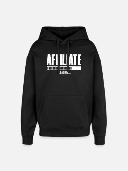 Affiliate Loading Online Business Affiliate - Oversized Unisex Hoodie by Stanley/Stella - black