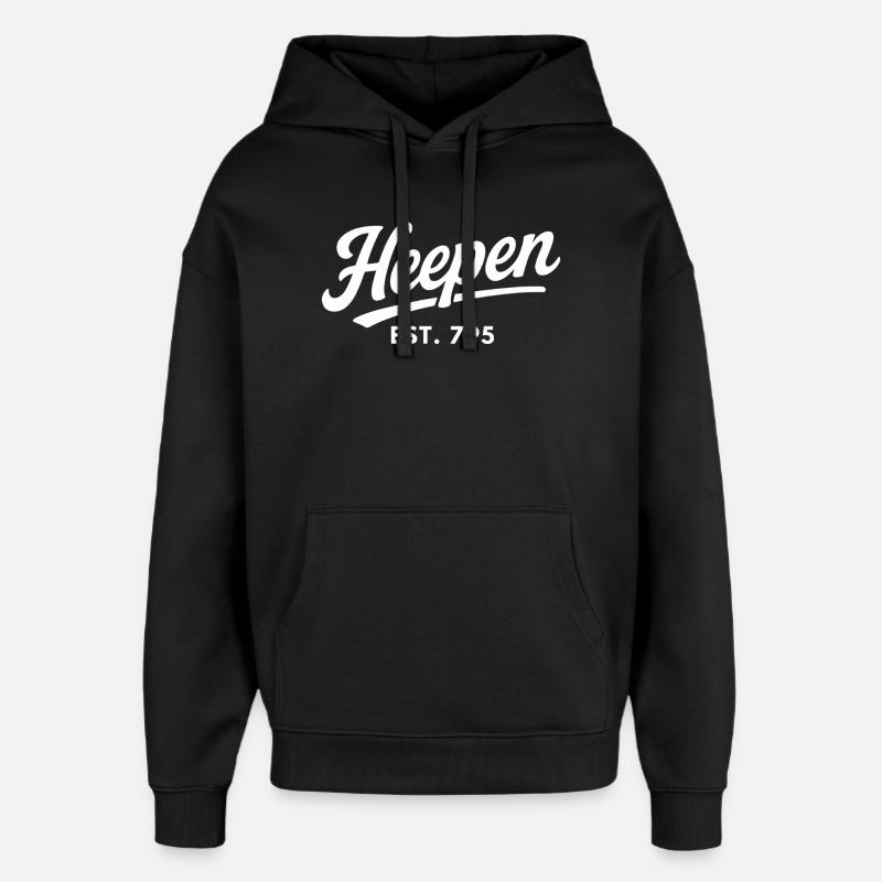 Heepen Est 795 Bielefeld - Oversized Unisex Hoodie by Stanley/Stella - black