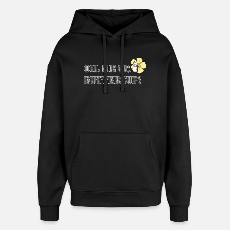 Huilez-moi, bouton d’or ! - Sweat à capuche unisexe Stanley/Stella Oversized - noir