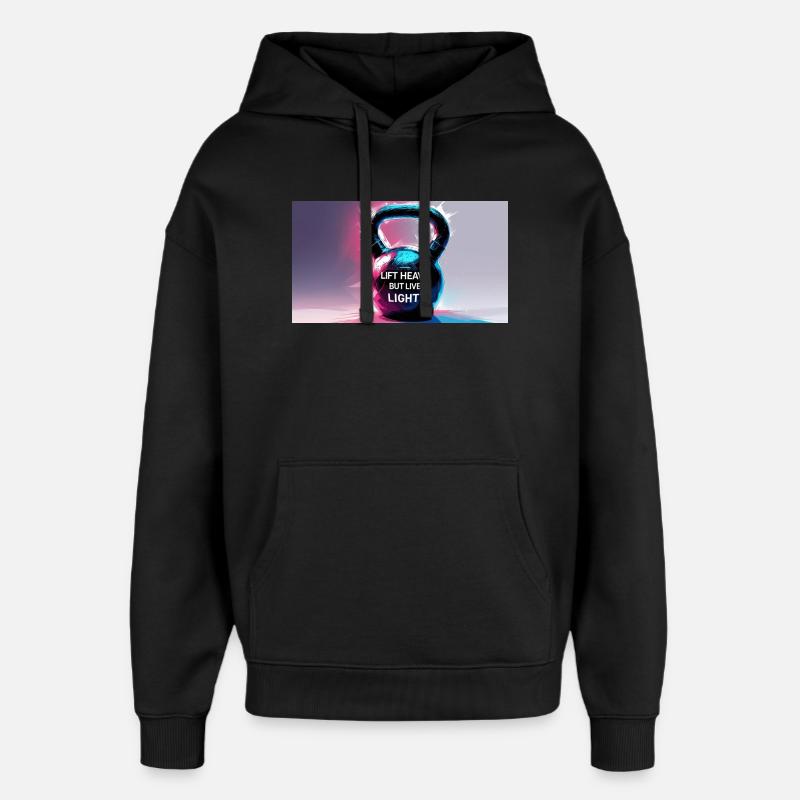 Kettelball avec slogan de motivation - Sweat à capuche unisexe Stanley/Stella Oversized - noir