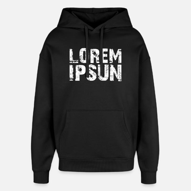 LOREM_IPSUN - Oversized Unisex Hoodie von Stanley/Stella - Schwarz