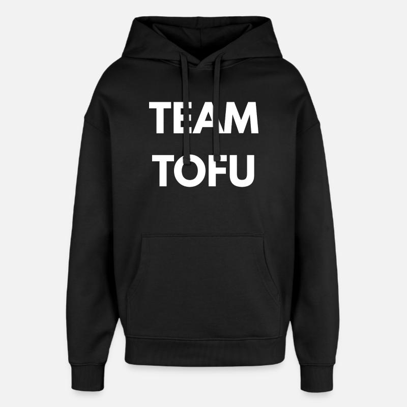 Team Tofu – Vegan Statement - Oversized Unisex Hoodie von Stanley/Stella - Schwarz