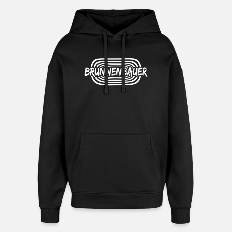 Constructeur de puits de travail - Sweat à capuche unisexe Stanley/Stella Oversized - noir