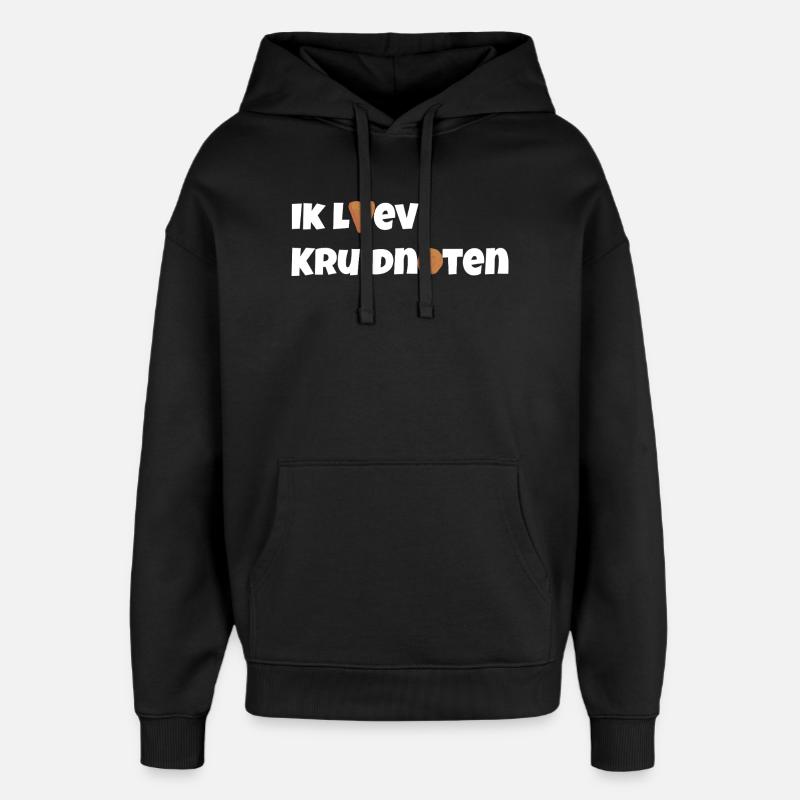 J’adore les kruidnoten - Sweat à capuche unisexe Stanley/Stella Oversized - noir