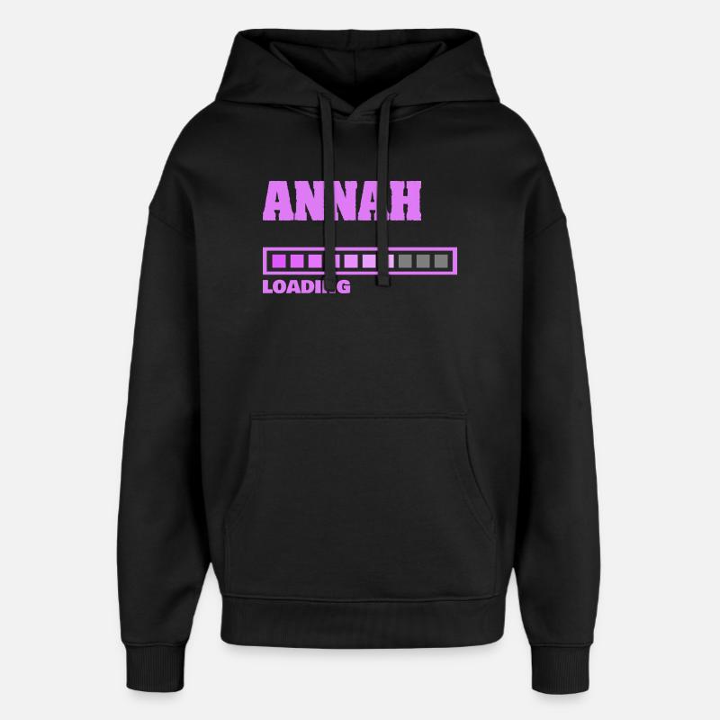 Annah - Sweat à capuche unisexe Stanley/Stella Oversized - noir