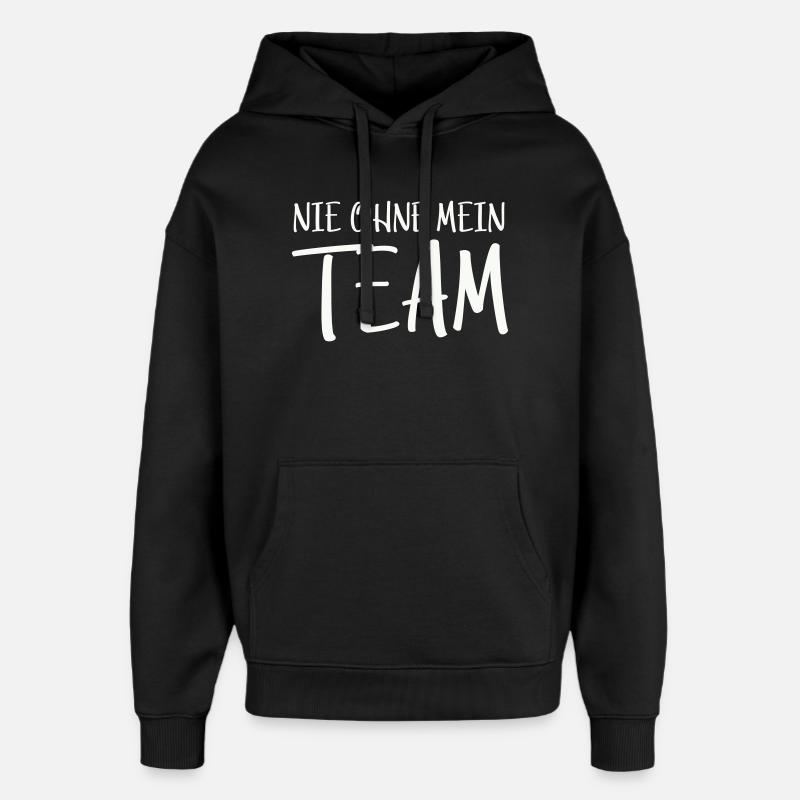 Mon équipe - Sweat à capuche unisexe Stanley/Stella Oversized - noir