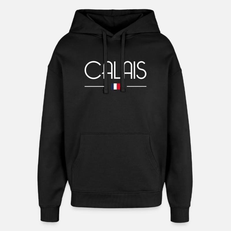 Calais - Sweat à capuche unisexe Stanley/Stella Oversized - noir