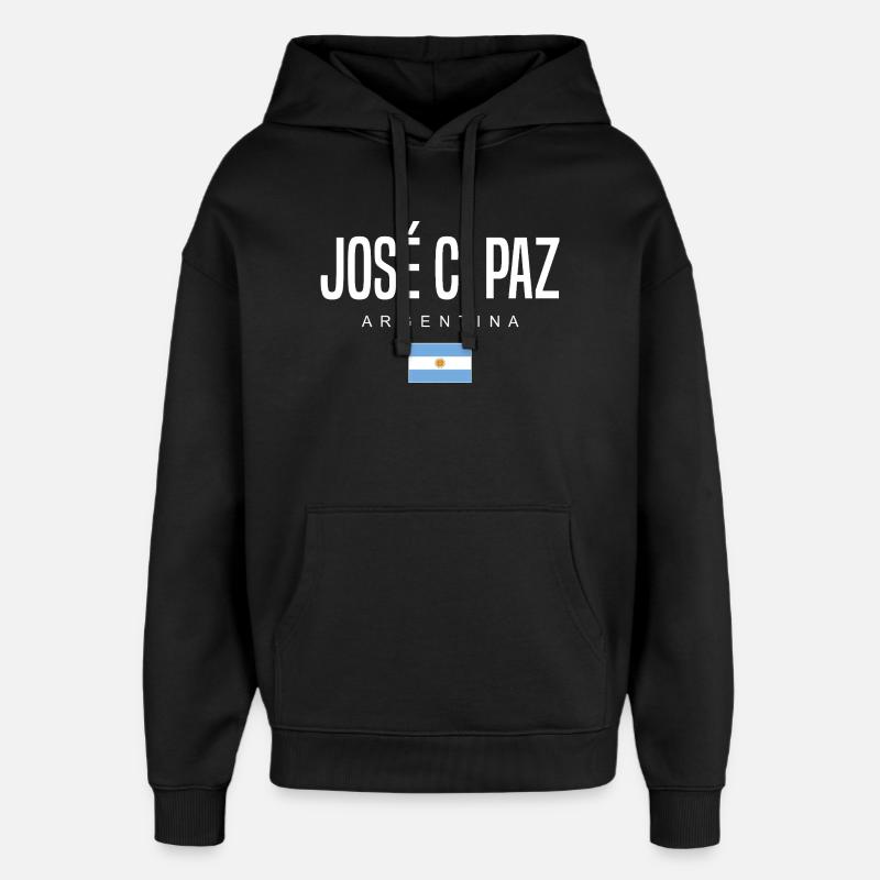 José C. Paz Argentine Argentine - Sweat à capuche unisexe Stanley/Stella Oversized - noir